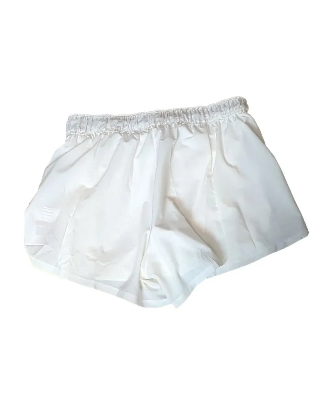 Nike white dual lines training shorts size L